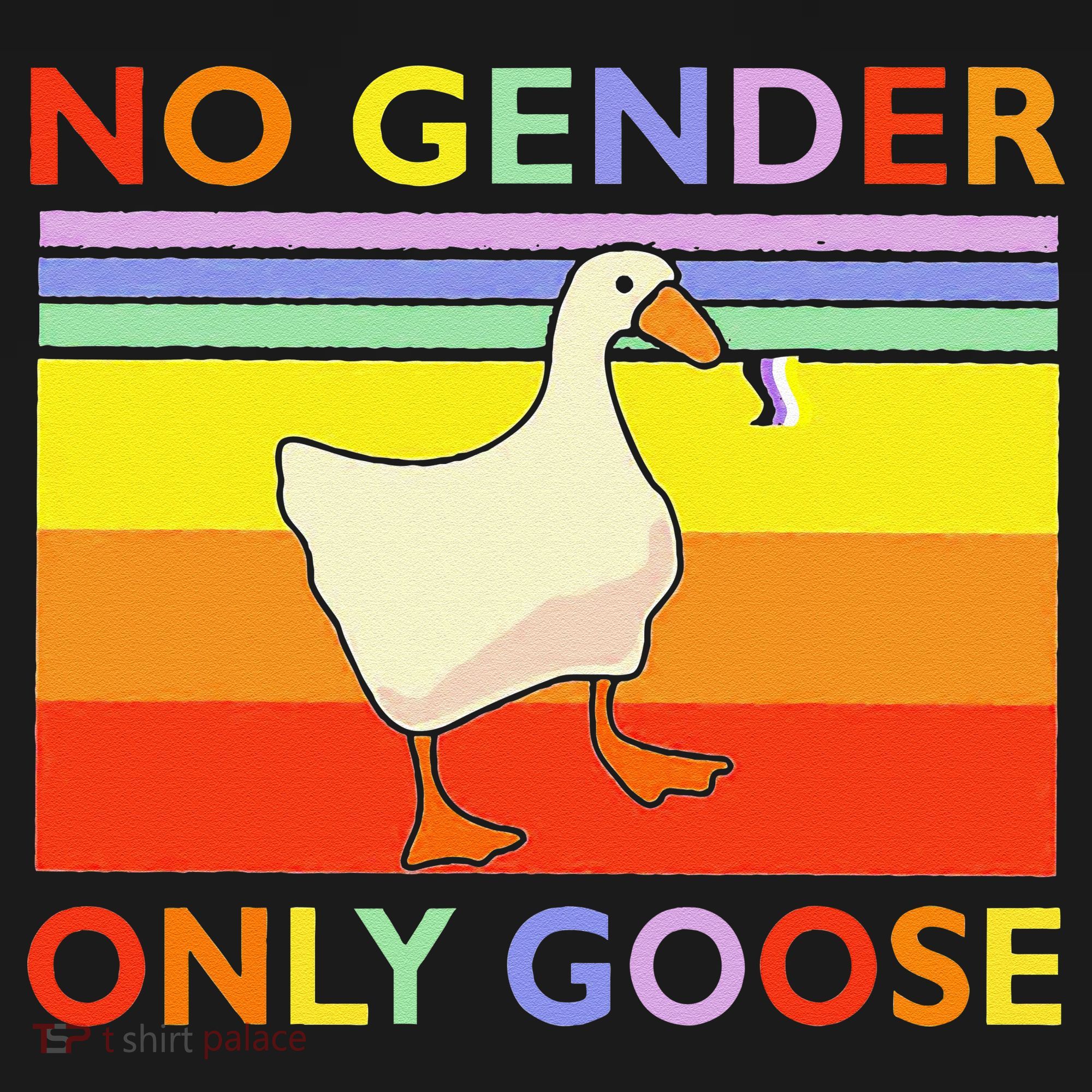 No Gender Only Goose Retro Vintage T-Shirt
