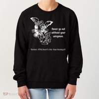 Never Go Out Without Your Wingman Saint Michael Women's Sweatshirt thumb 0