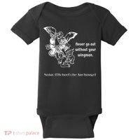 Never Go Out Without Your Wingman Saint Michael Baby Bodysuit thumb 0