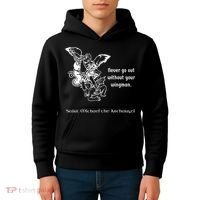 Never Go Out Without Your Wingman Saint Michael Kids Hoodie thumb 4