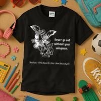 Never Go Out Without Your Wingman Saint Michael Kids T-Shirt thumb 3