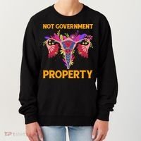 Not Government Property Funny Uterus Flower Women's Sweatshirt thumb 0