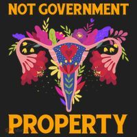 Not Government Property Funny Uterus Flower Women's Sweatshirt thumb 2