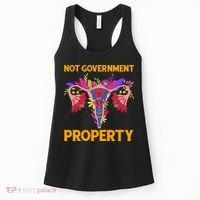 Not Government Property Funny Uterus Flower Women's Tank Top thumb 0