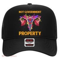 Not Government Property Funny Uterus Flower Hat thumb 0