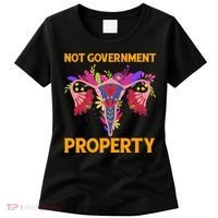 Not Government Property Funny Uterus Flower Women's T-Shirt thumb 0
