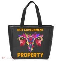 Not Government Property Funny Uterus Flower Tote Bag thumb 0
