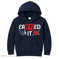 Nursing Graduation RN Gift Kids Hoodie thumb 0