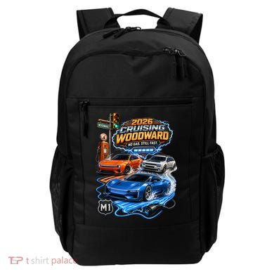 No Gas Still Fast Electric Cars 2026 Cruising Woodward Ave M1  Backpack