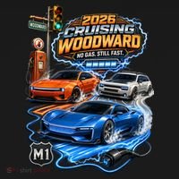 No Gas Still Fast Electric Cars 2026 Cruising Woodward Ave M1  Toddler Hoodie thumb 2