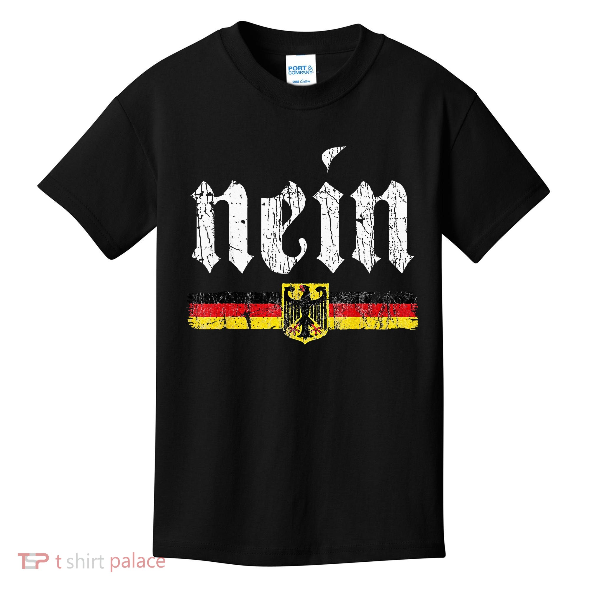 Nein German Saying No Funny Germany Oktoberfest Vintage Kids T-Shirt