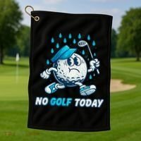 No Golf Today Golf Towel thumb 1