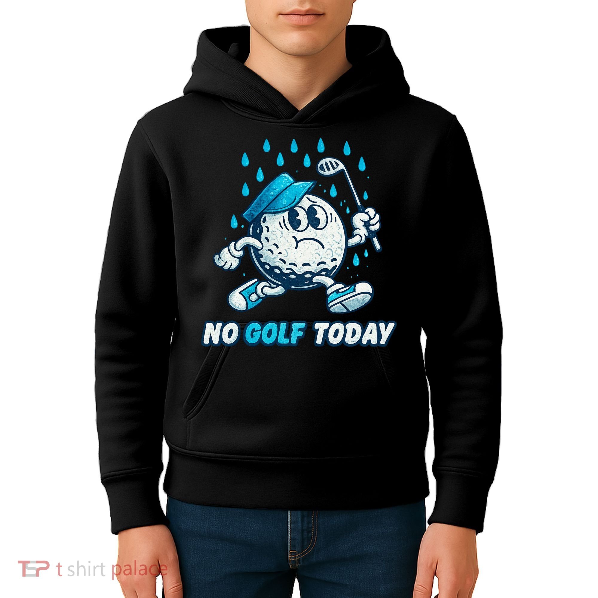 No Golf Today Kids Hoodie