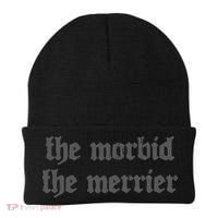Nu Goth The Morbid The Merrier Dark Gothic Emo Horror Beanie thumb 0
