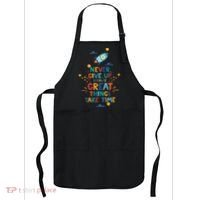 Never Give Up Because Great Things Take Time Rocketship Apron thumb 0