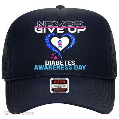 Never Give Up Diabetes Awareness Day Hat
