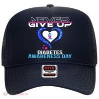Never Give Up Diabetes Awareness Day Hat thumb 0