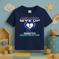 Never Give Up Diabetes Awareness Day Toddler T-Shirt thumb 3