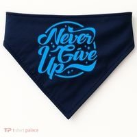 Never Give Up USA-Made Doggie Bandana thumb 0