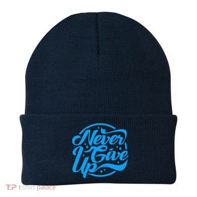 Never Give Up Beanie