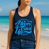 Never Give Up Women's Tank Top thumb 2
