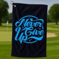 Never Give Up Golf Towel thumb 1