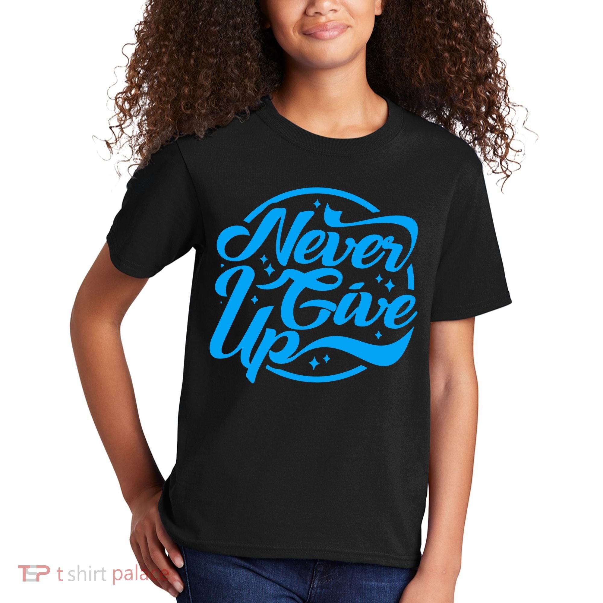 Never Give Up Kids T-Shirt