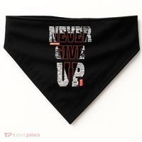 Never Give Up Stronger support inspiration trending gift idea USA-Made Doggie Bandana thumb 0