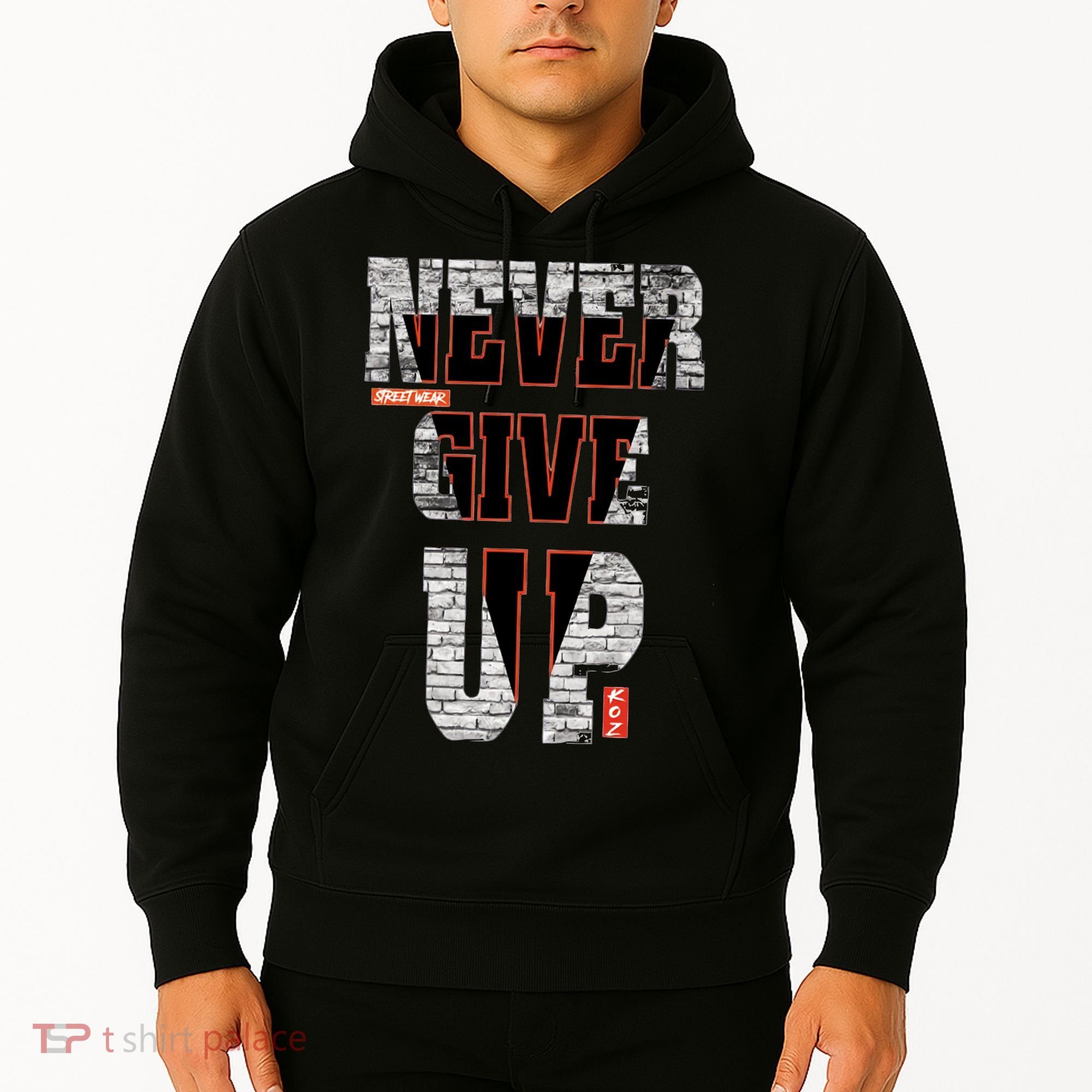 Never Give Up Stronger support inspiration trending gift idea Hoodie