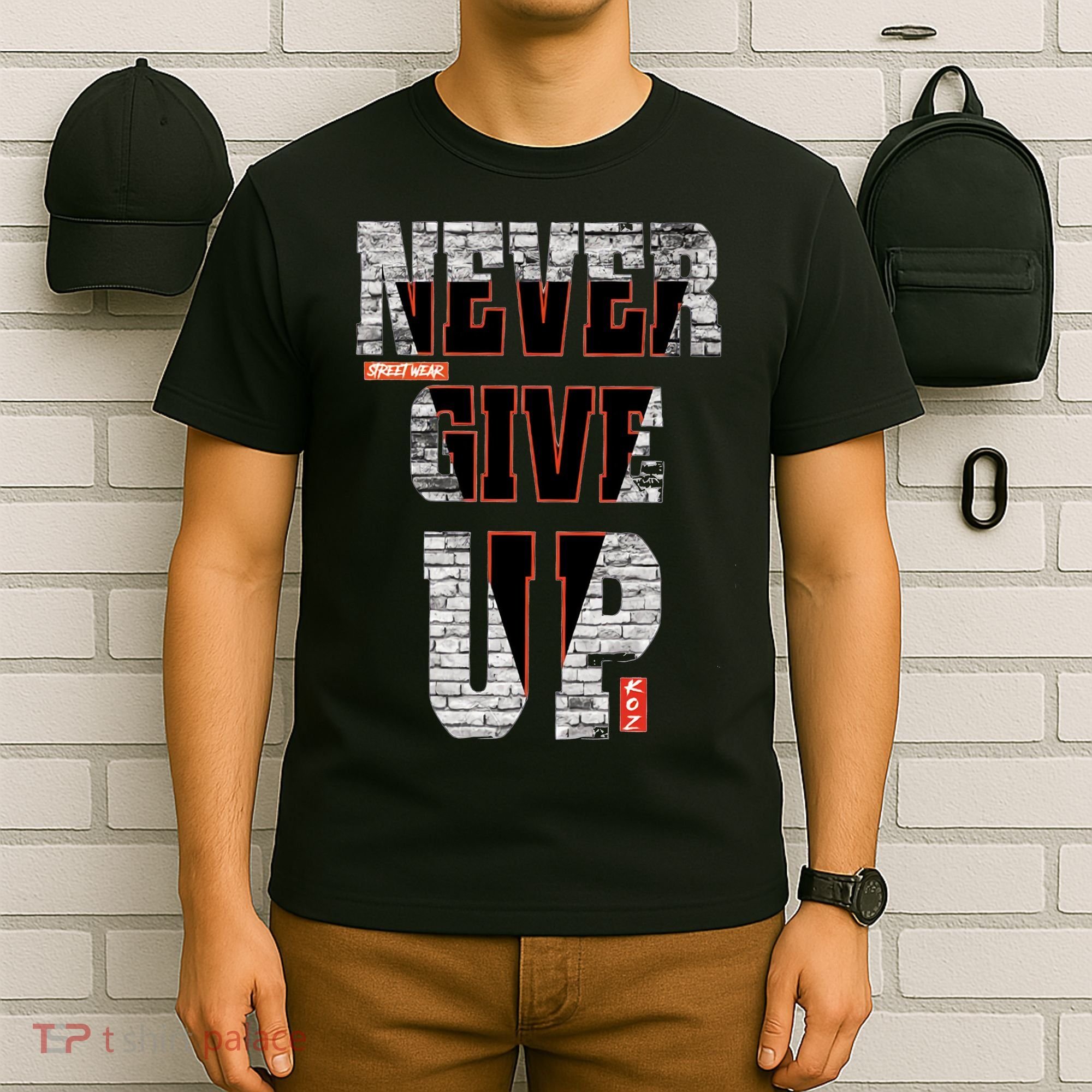 Never Give Up Stronger support inspiration trending gift idea T-Shirt