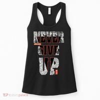 Never Give Up Stronger support inspiration trending gift idea Women's Tank Top thumb 0