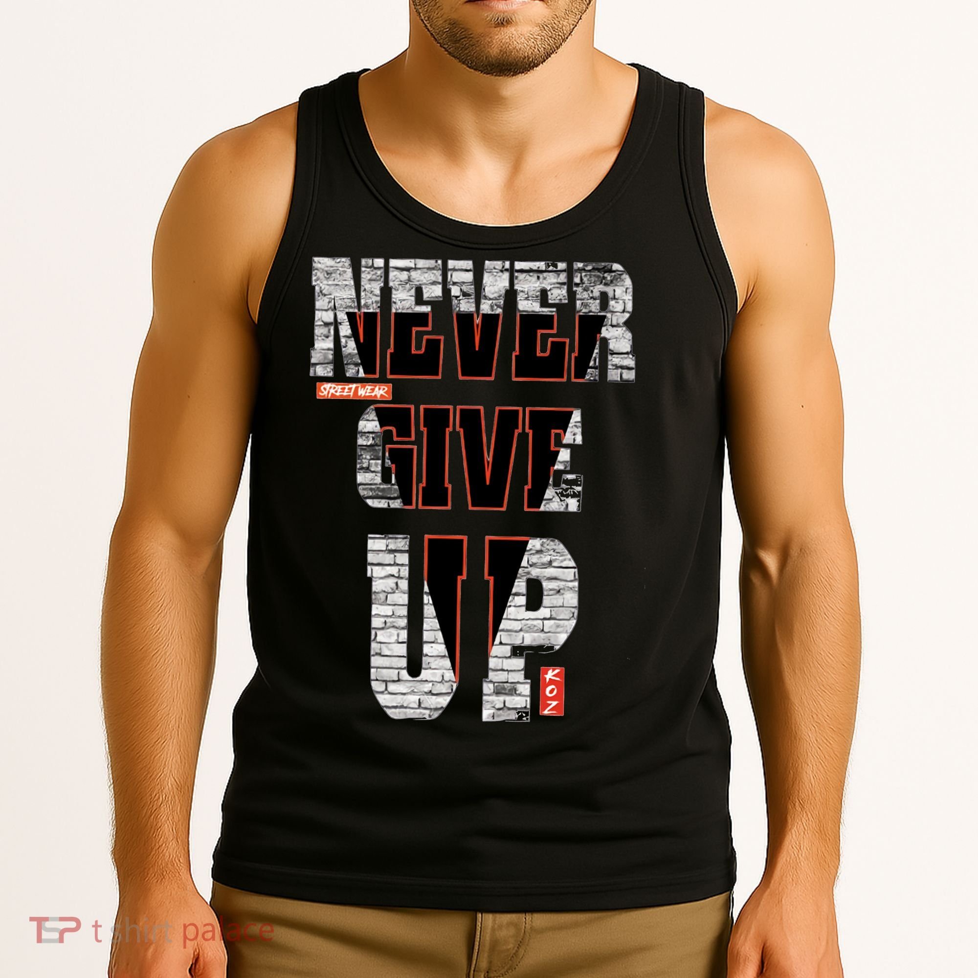 Never Give Up Stronger support inspiration trending gift idea Tank Top