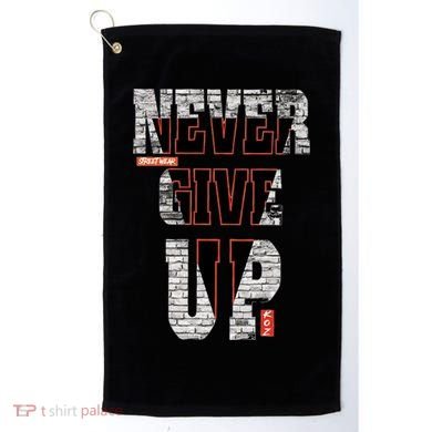 Never Give Up Stronger support inspiration trending gift idea Golf Towel