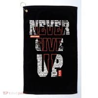 Never Give Up Stronger support inspiration trending gift idea Golf Towel thumb 0