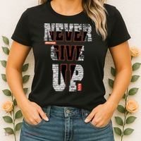 Never Give Up Stronger support inspiration trending gift idea Women's T-Shirt thumb 2