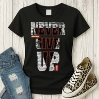 Never Give Up Stronger support inspiration trending gift idea Women's T-Shirt thumb 3