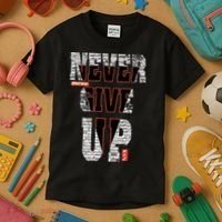 Never Give Up Stronger support inspiration trending gift idea Kids T-Shirt thumb 3