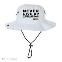 Never Give Up Your Dream Keep Sleeping Funny Sloth Bucket Hat thumb 0