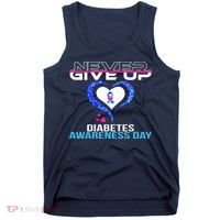 Never Give Up Diabetes Awareness Day Tank Top thumb 0