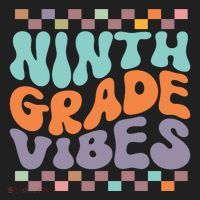Ninth Grade Vibes Retro Groovy 9th Grade Back To School Women's Sweatshirt thumb 2