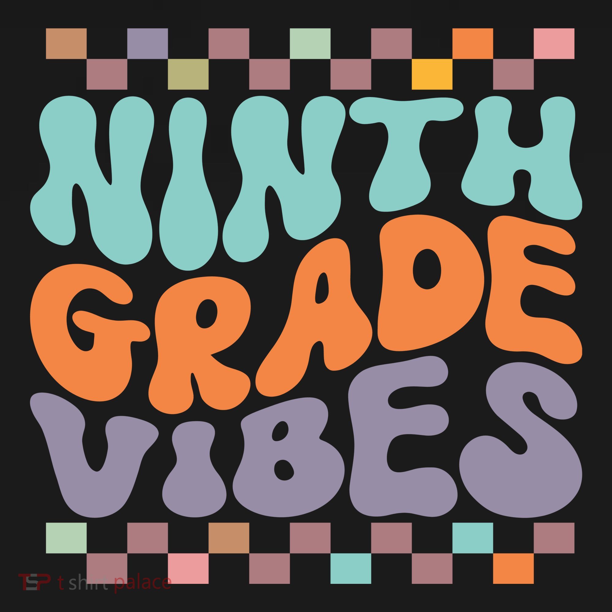 Ninth Grade Vibes Retro Groovy 9th Grade Back To School Tote Bag
