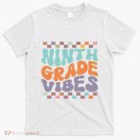 Ninth Grade Vibes Retro Groovy 9th Grade Back To School T-Shirt thumb 0