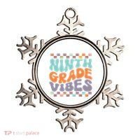Ninth Grade Vibes Retro Groovy 9th Grade Back To School Ornament thumb 0