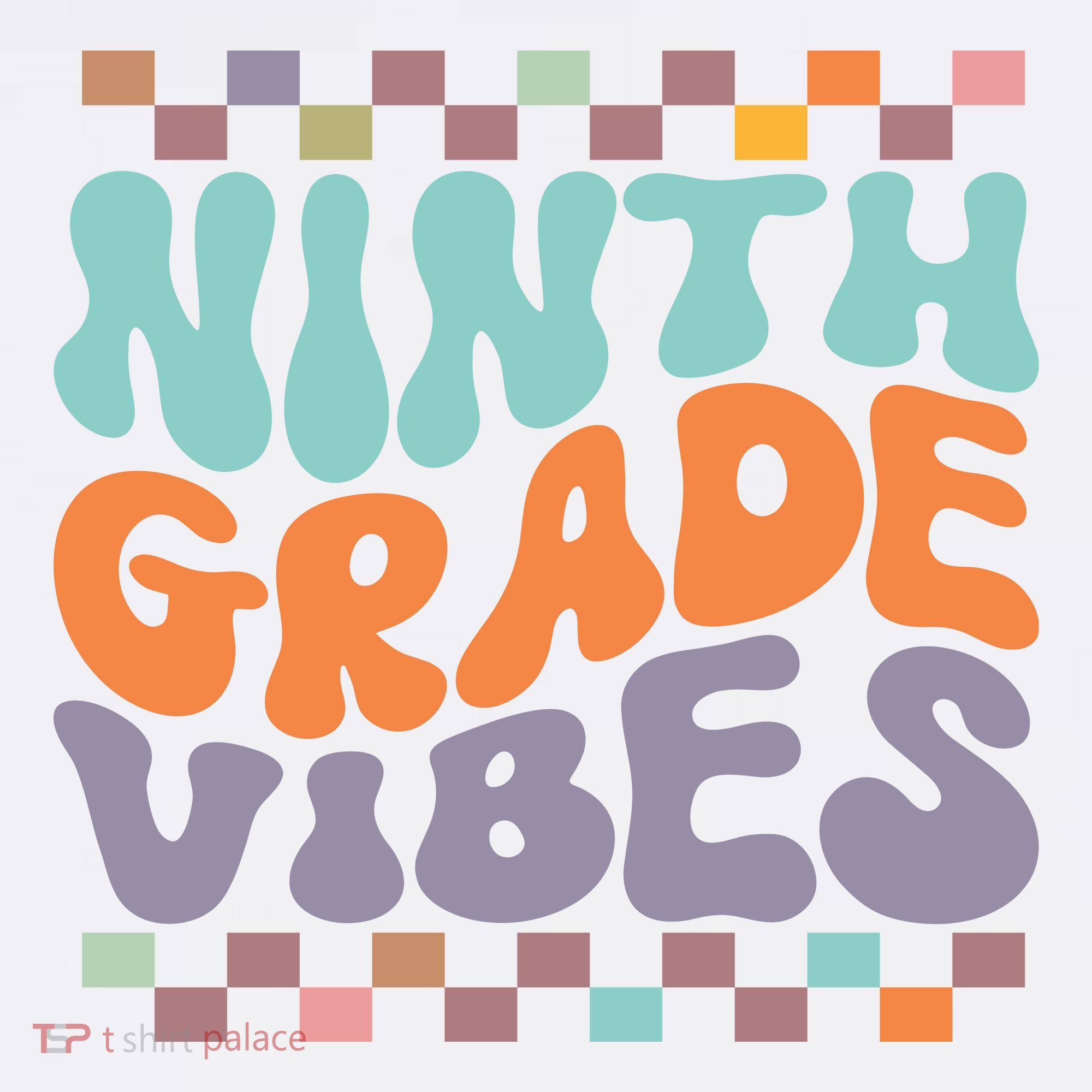 Ninth Grade Vibes Retro Groovy 9th Grade Back To School Women's Tank Top