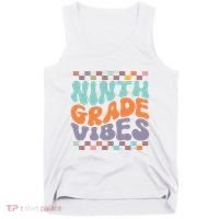Ninth Grade Vibes Retro Groovy 9th Grade Back To School Tank Top thumb 0