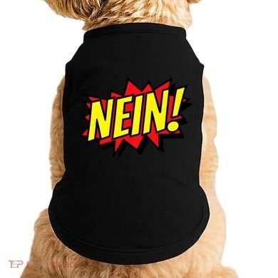 Nein German Which Mean No Comic Style Doggie Tank