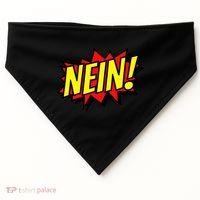 Nein German Which Mean No Comic Style USA-Made Doggie Bandana thumb 0