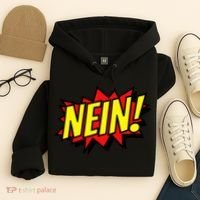 Nein German Which Mean No Comic Style Hoodie thumb 4