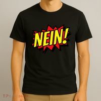 Nein German Which Mean No Comic Style T-Shirt thumb 3