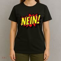 Nein German Which Mean No Comic Style T-Shirt thumb 4